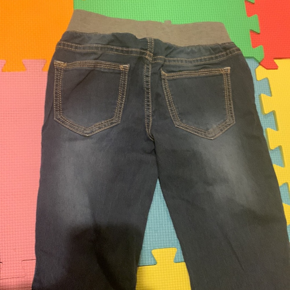 Vigoss Girls Pull-On Knit Waist Denim Jeans Dark Wash Size 10 NWOT - Picture 4 of 4